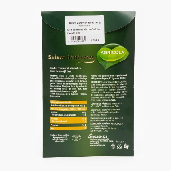 Salam Bănățean feliat 150g