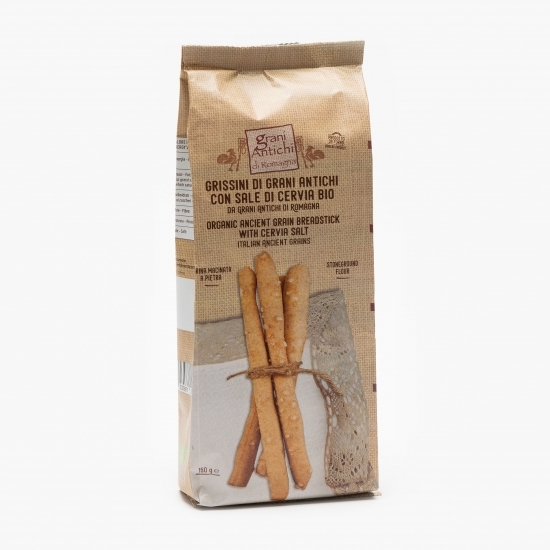 Grisine eco grâu antic, sare & ulei măsline 150g