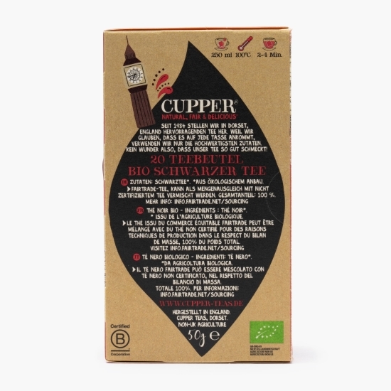 Ceai negru eco English Breakfast, 20 plicuri, 50g