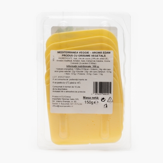 Specialitate vegană cu aromă Edam, feliată, Veggie 150g
