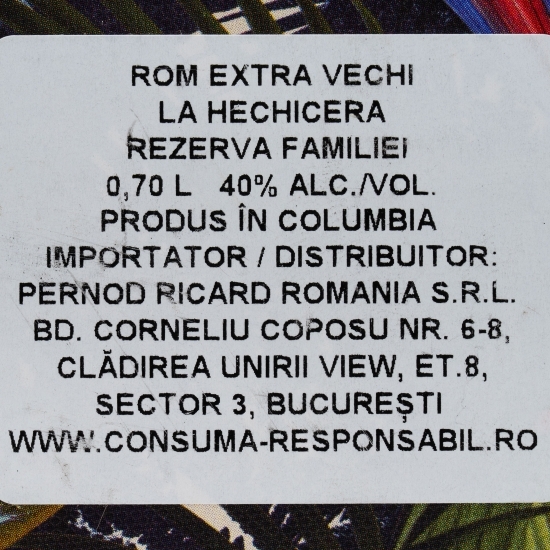Rom Reserva Familiar 40% alc. 0.7l