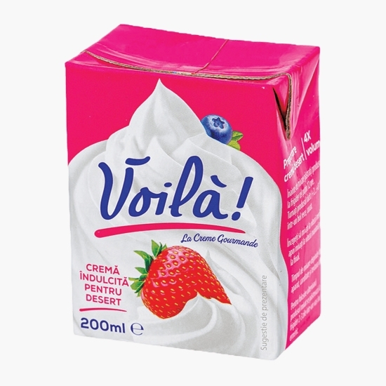 Cremă îndulcită pentru desert 200ml