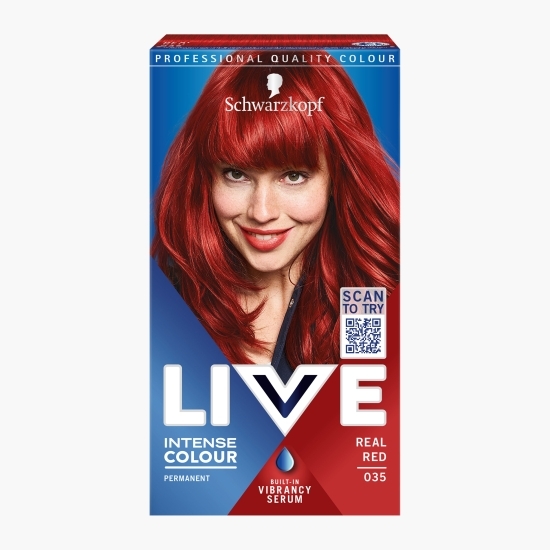 Vopsea de păr permanentă Intense Colour 035 roșu aprins 142.5 ml