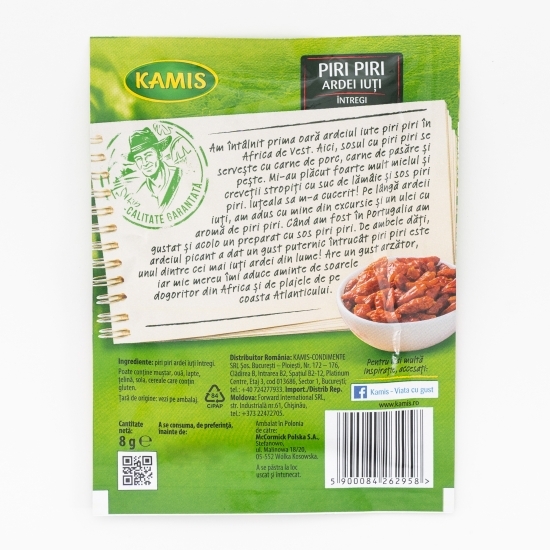  Ardei iuți întregi Piri Piri 8g