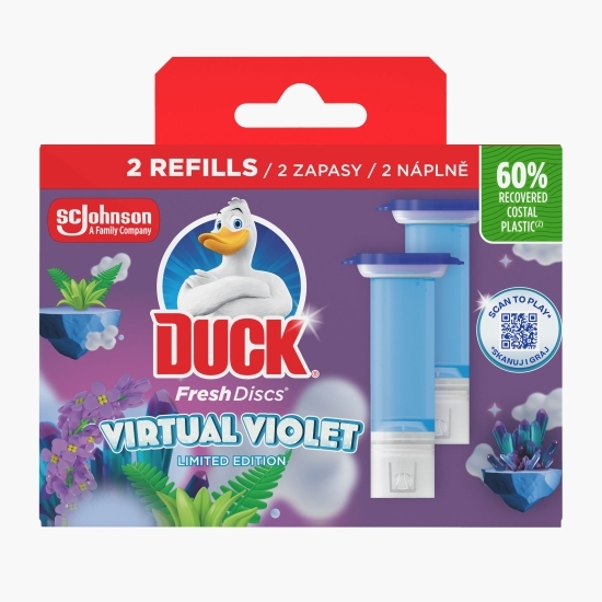 Rezervă gel pentru vasul toaletei Fresh Discs Virtual Violet Twin 72ml