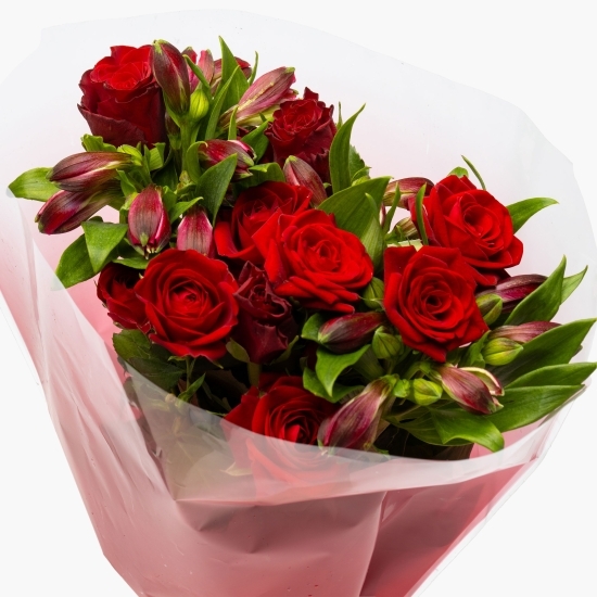 Buchet de flori mixt 9 fire
