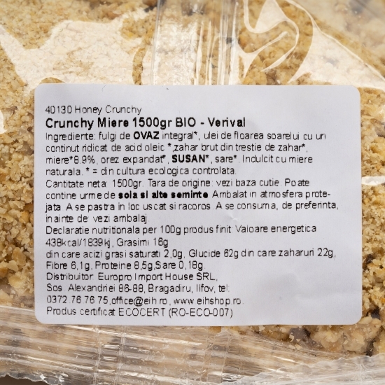 Musli Crunchy miere eco 1500g