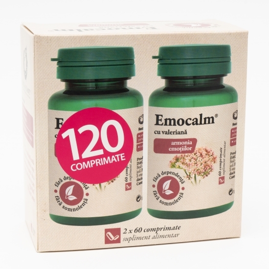 Emocalm cu valeriană 2x60 comprimate 