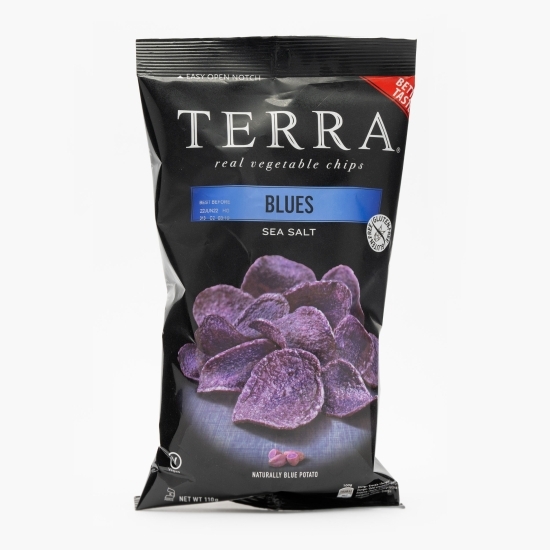 Chipsuri de cartofi de culoare albastră, fără gluten 110g