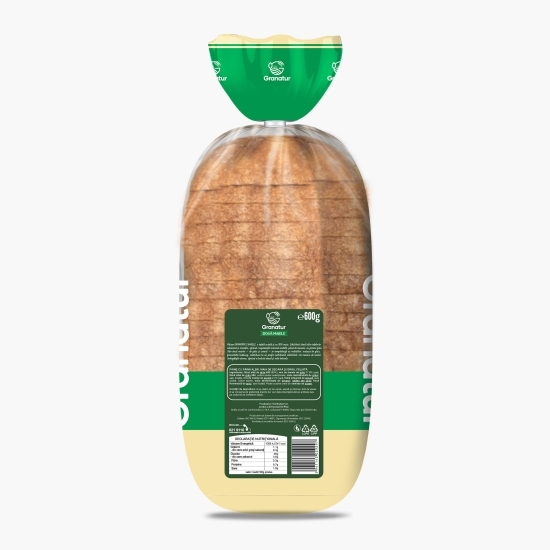 Pâine feliată cu maia de secară și grâu Două Maiele, 600g