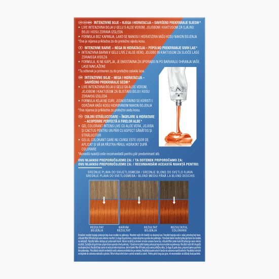 Vopsea de păr permanentă sub formă de gel 7.7 Bright cinnamon 142.5ml