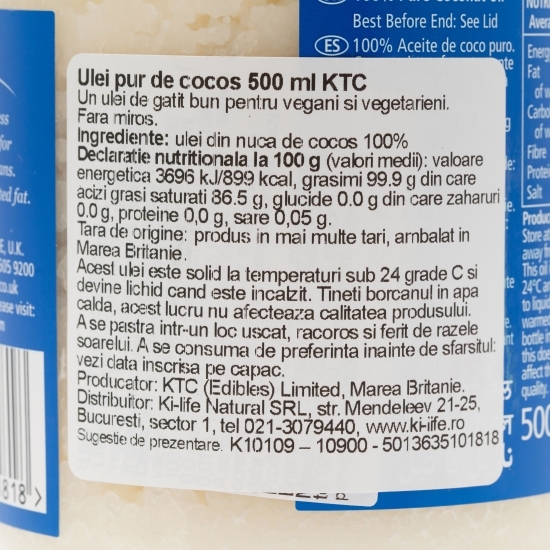 Ulei pur de cocos 0.5l