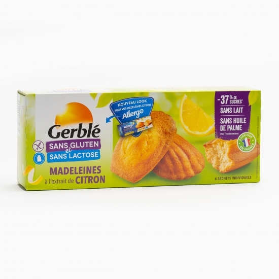 Madlene cu lămâie fără gluten și lactoză 6x30g