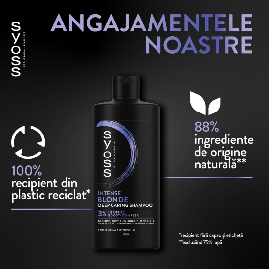 Șampon Intense Bonde&Silver pentru păr blond, argintiu sau cu șuvițe 440ml