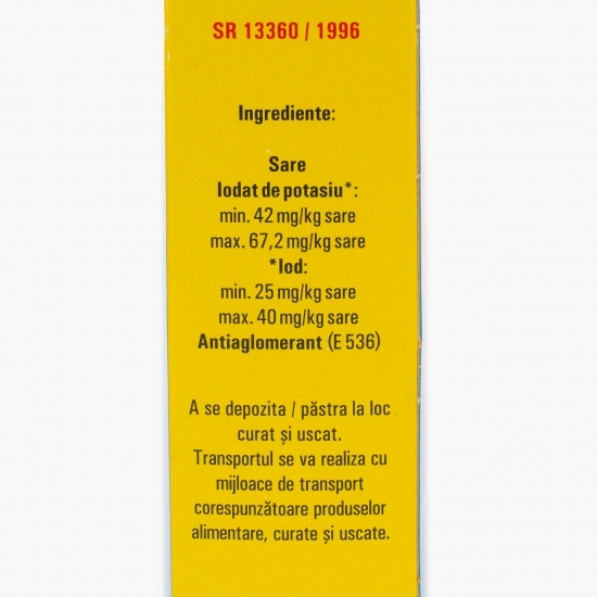 Sare iodată recristalizată cutie 1kg