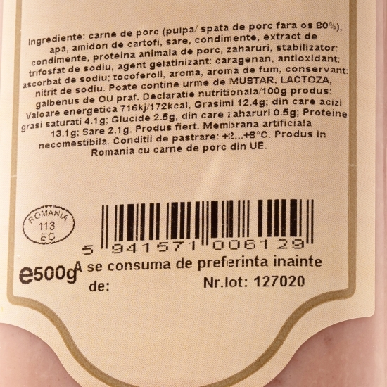 Șuncă Praga 500g