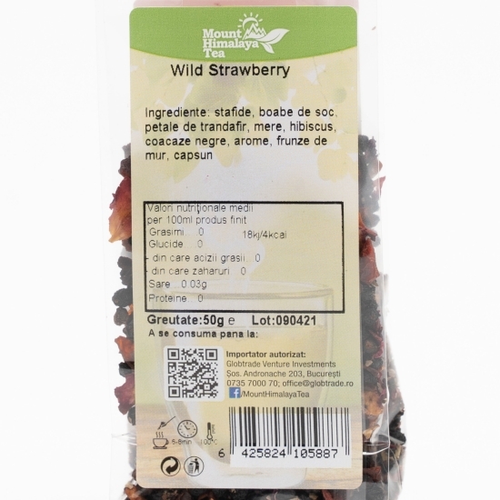 Ceai de fructe cu coacăze și căpșuni 50g