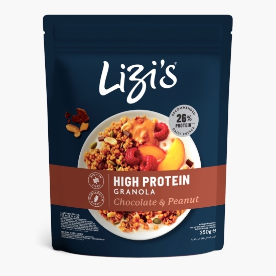 Granola cu ciocolată și arahide High Protein 350g