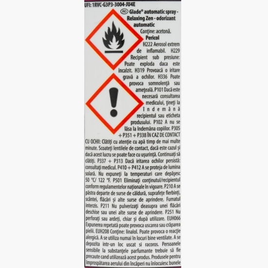Rezervă odorizant cameră automatic spray Relaxing zen 269ml