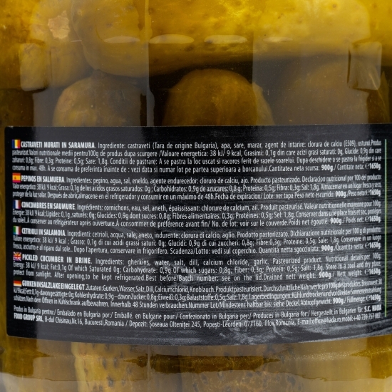 Castraveți în saramură 950g