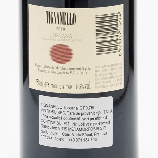 Vin roșu sec Toscana Sangiovese & Cabernet Sauvignon, 14.5%, 750ml