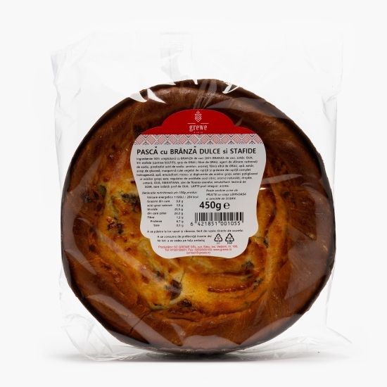 Pască cu brânză dulce și stafide 450g