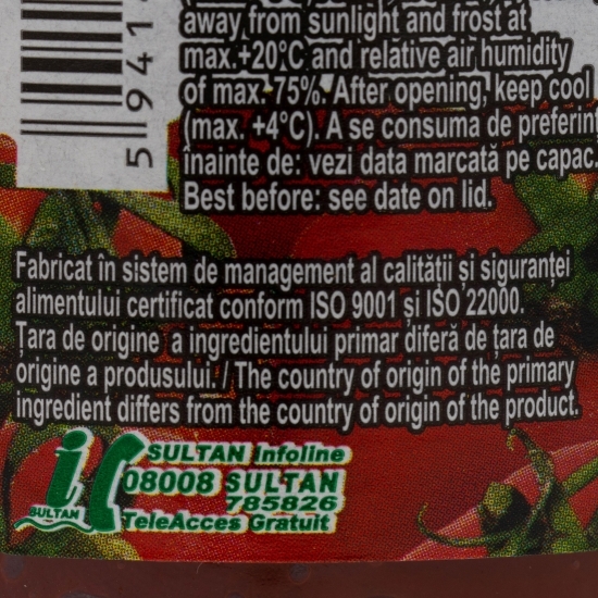 Pastă de tomate, concentrație 24%, 190g