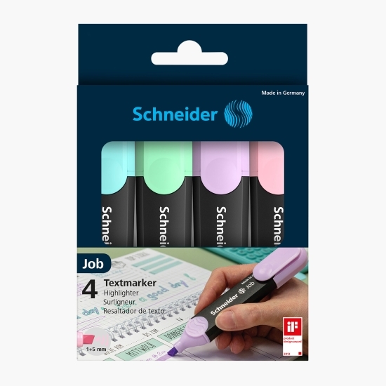 Set 4 markere Pastel