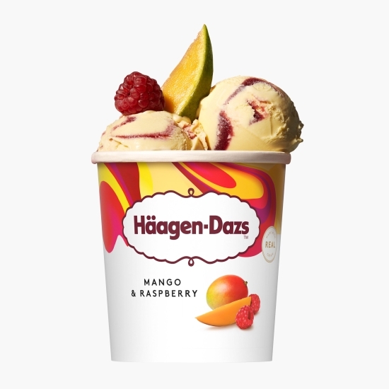 Înghețată de mango cu sos de zmeură 460ml