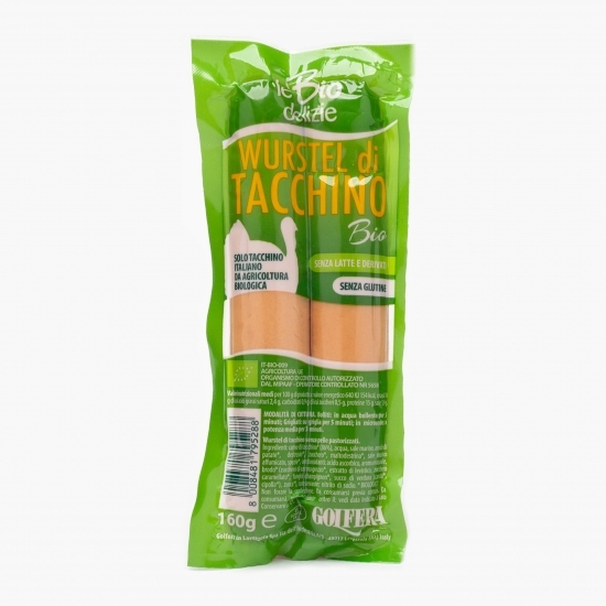Crenvurști de curcan eco, fără gluten 160g
