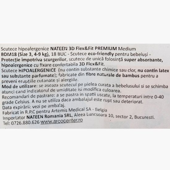 Scutece eco-friendly Premium Line Nr. 3, 4-9 kg, 18 buc