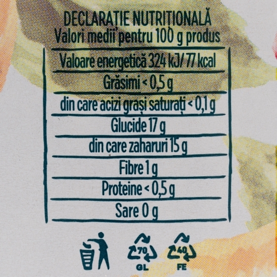 Compot de caise dulce fără dulce 520g 