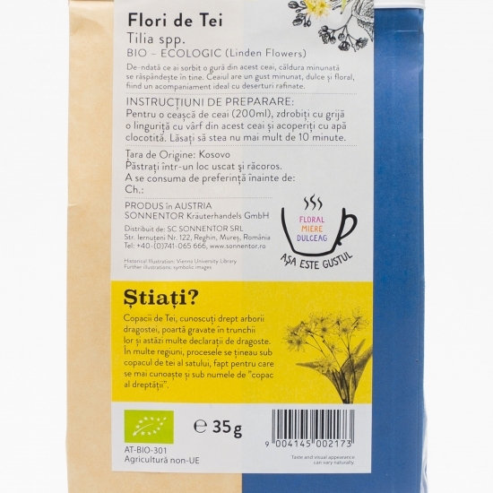 Ceai plante flori de tei eco 35g