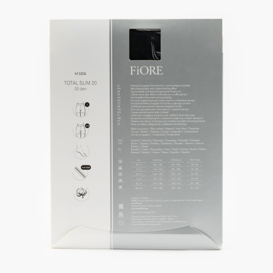 Ciorap modelator Total Slim Medica 20den Negru no. 3
