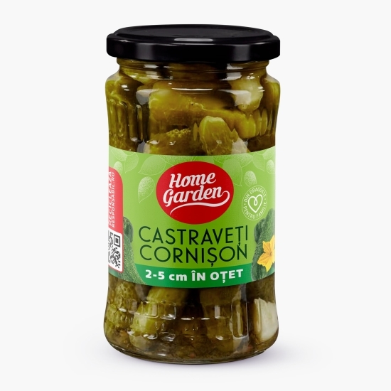 Castraveți cornișon 2-5 cm în oțet, 350g