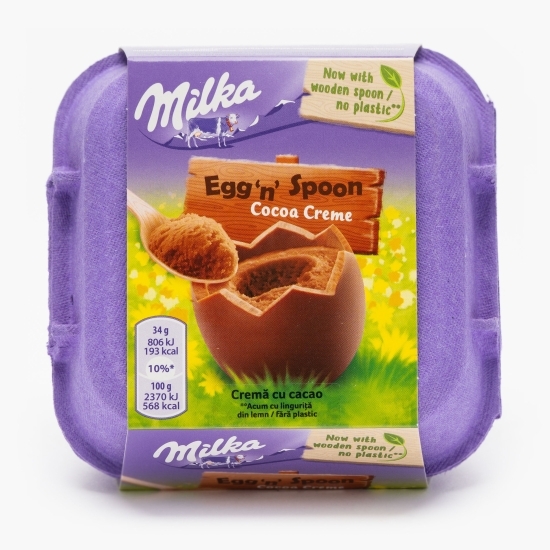 Ouă de ciocolată cu lapte alpin și cremă cacao 136g