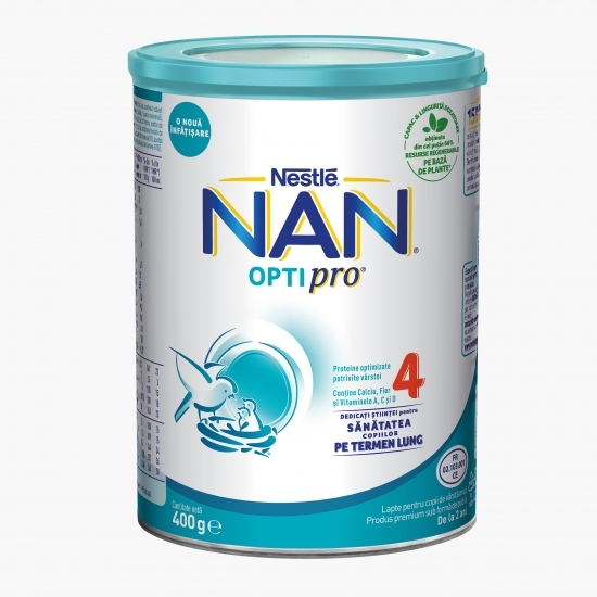 Formulă de lapte praf Optipro 4, +2 ani, 400g