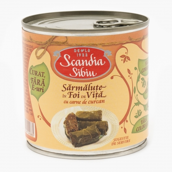 Sărmăluțe în foi de viță cu carne de curcan 400g