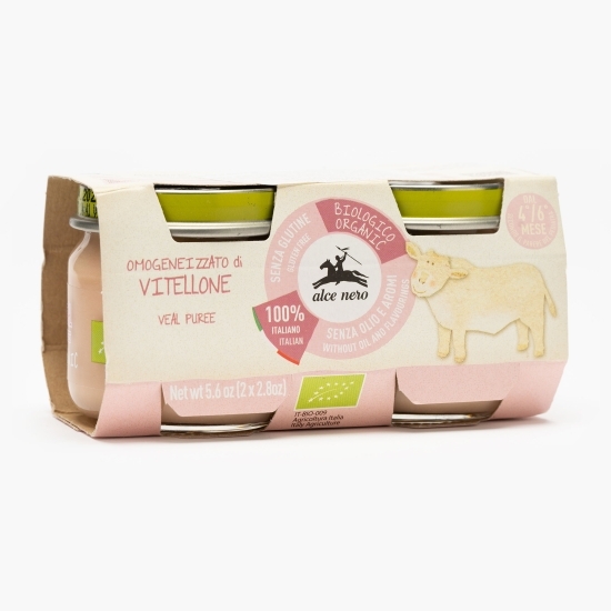 Piure din carne de vițel eco pentru bebeluși 2x80g