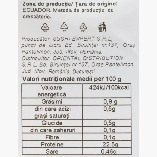 Creveți întregi cruzi calibru 40/50, 200g