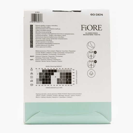Ciorap microfibră Roza 60 den Black 4