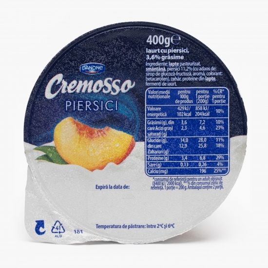Iaurt cu piersici 400g