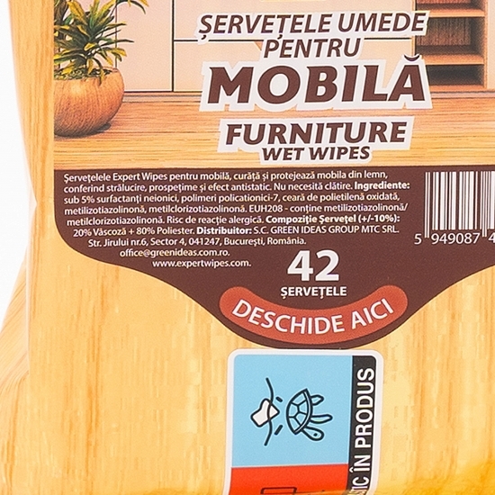 Șervețele umede pentru mobilă 42 buc