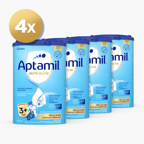 Pachet 4 x Lapte praf NUTRI-BIOTIK 3+, de la 3 ani, Nutricia, 800g