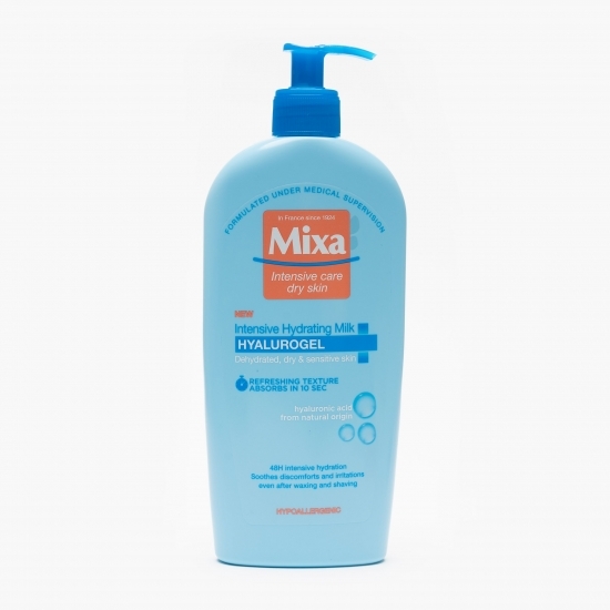Lapte de corp intens hidratant pentru piele deshidratată, uscată și sensibilă Hyalurogel 400ml