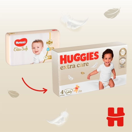 Scutece Extra Care mega mărimea 4, 8-16kg, 60 buc