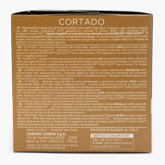 Cafea capsule, Cortado, 16 băuturi, 100.8g