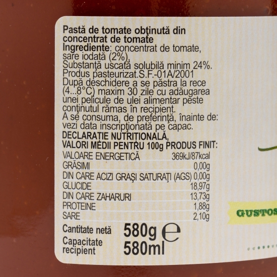 Pastă de tomate 580ml