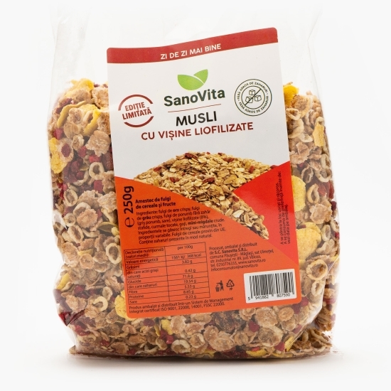 Musli cu vișine liofilizate 250g