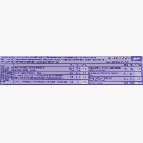 Ciocolată cu lapte și ciocolată albă Happy Cow Spots 90g